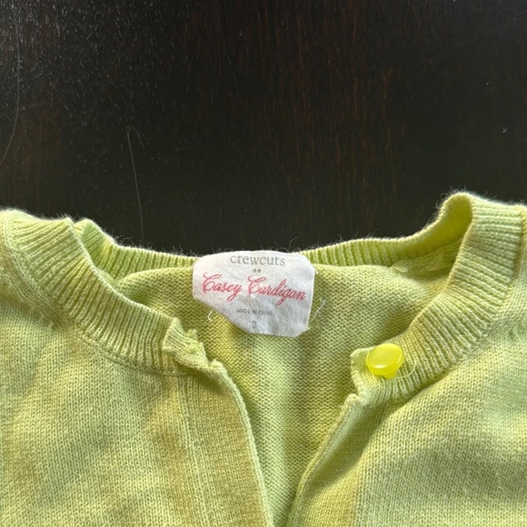 Crewcuts Lime Green Cardigan - Picture 2 of 2